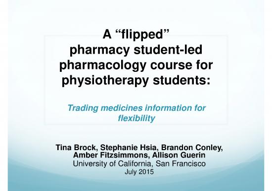picture1_Flipped Learning Pdf 156097 | Brock A Flipped Pharm Physio Course 2015