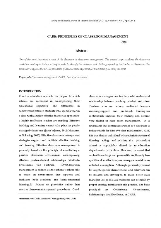 picture Classroom Management Pdf 156293 | Care Principles Of Classroom Management