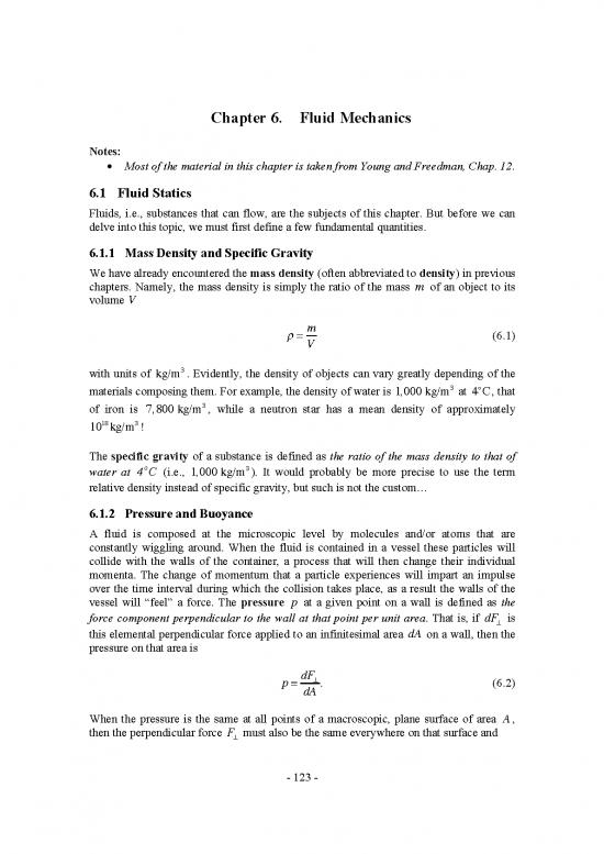 picture Fluid Mechanics Pdf 157987 | Ch6 Fluid Mechanics