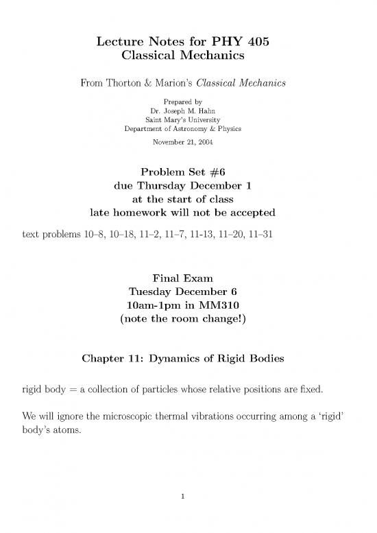 picture Dynamics Of Rigid Bodies Lecture Notes Pdf 158170 | Chap11