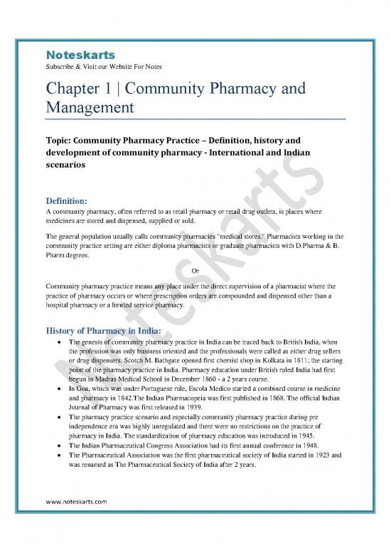 picture_Stores Management Pdf 156147 | Chapter 1 Community Pharmacy Practice &ndash; Definition History And Development Of Community Pharmacy International And Indian Notes Pdf Noteskarts