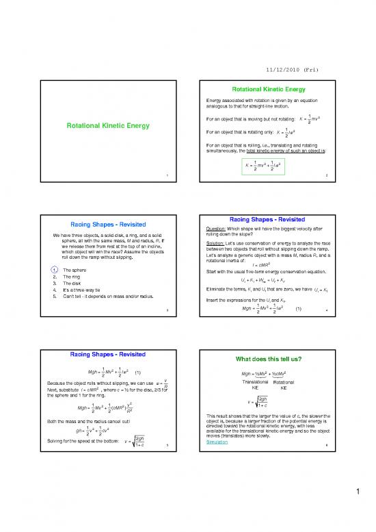 picture Rotating Pdf 157983 | Class30 Rotational Ke