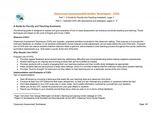 picture_Classroom Pdf 156730 | Classroom Activities & Assessment Techniques