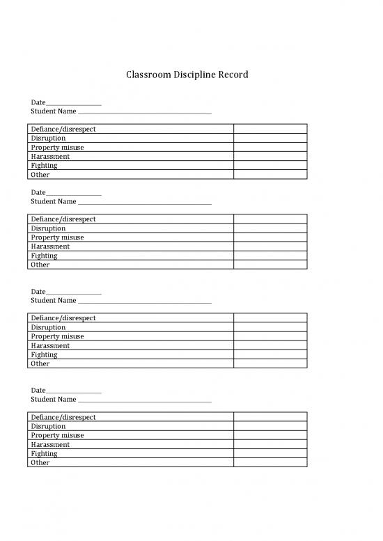 picture_Classroom Discipline Pdf 156911 | Classroom Discipline Record