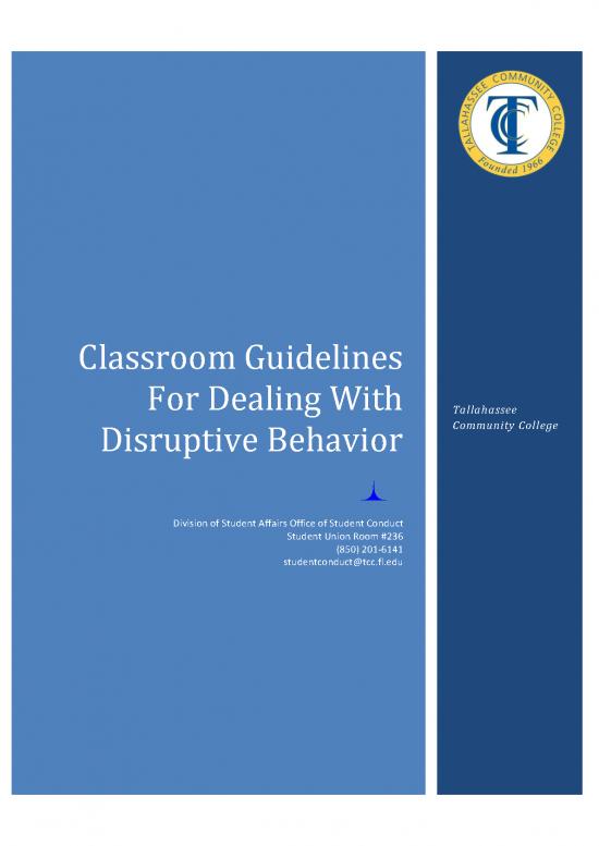 picture_Classroom Guidelines For Dealing With Disruptive Behavior