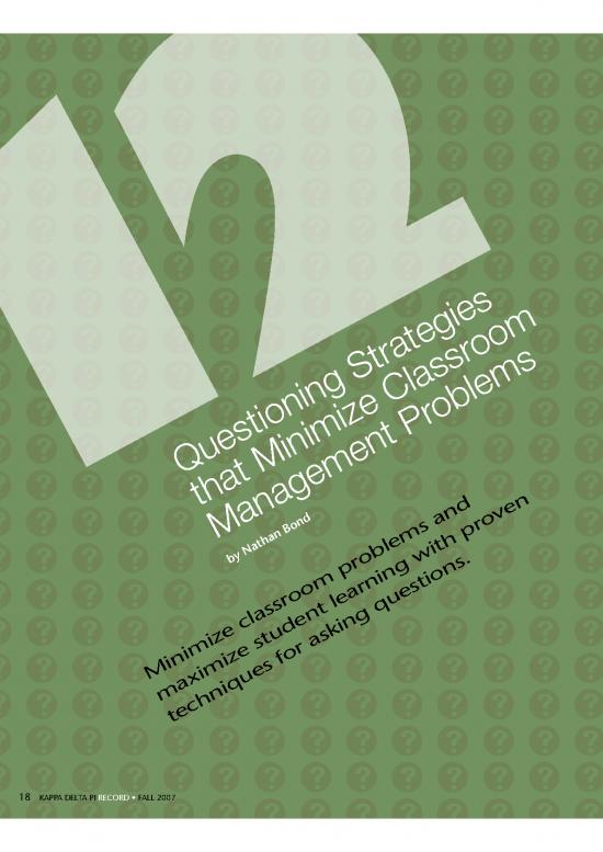 picture1_Classroom Management 12 Questioning Strategies