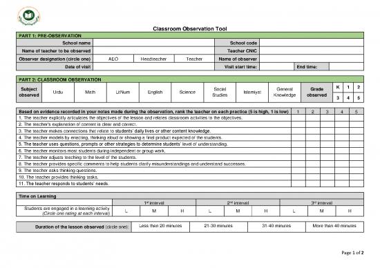 picture1_Classroom Pdf 156290 | Classroom Observation Tool 2020