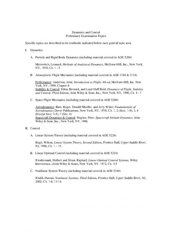 picture_Flight Dynamics Pdf 158234 | Dynamics And Control Sample Questions
