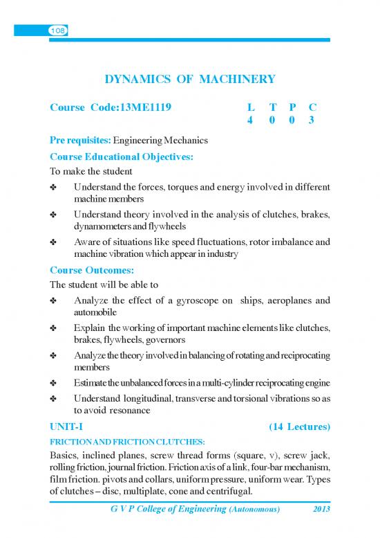 picture Dynamics Pdf 157935 | Dynamics Of Machinery