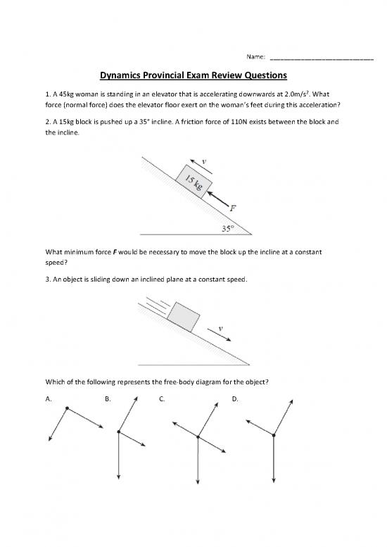 picture Dynamics Book Pdf 158155 | Dynamics Provincial Exam Questions 25vrqh9