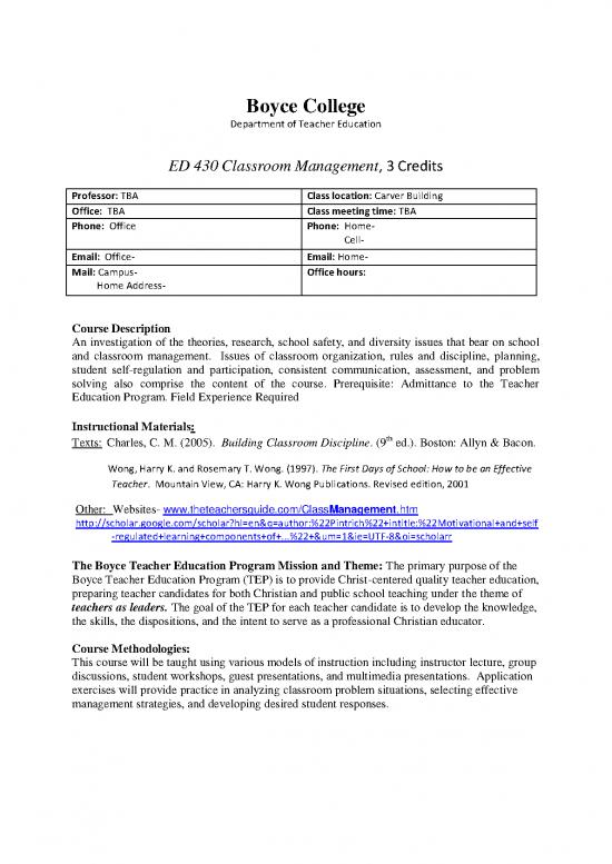 picture_Harry Wong Classroom Management Pdf 157658 | Ed 430 Classroom Management2
