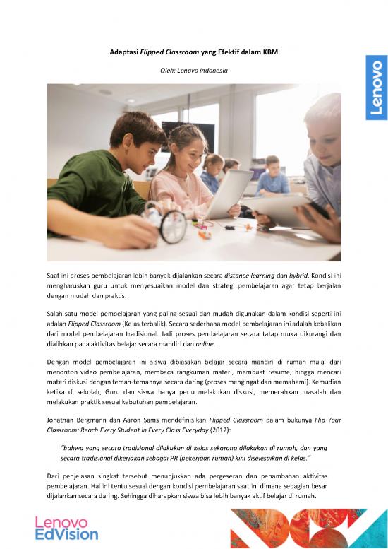 picture_Classroom Pdf 156071 | Edvisionresource9 Penerapan Flipped Classroom Yang Efektif Dalam Kbm