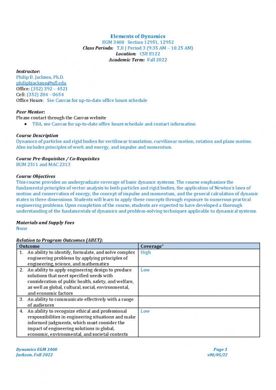 picture_Dynamics Pdf 158044 | Egm 3400 F22 Dynamics Syllabus