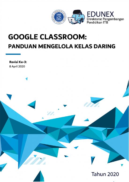 picture_Classroom Management Pdf 156009 | Google Classroom Panduan Mengelola Kelas Daring Menggunakan Google Classroom V02