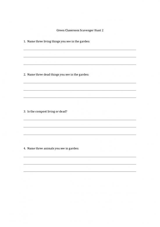 picture Classroom Pdf 156860 | Green Classroom Scavenger Hunt 2 Docx