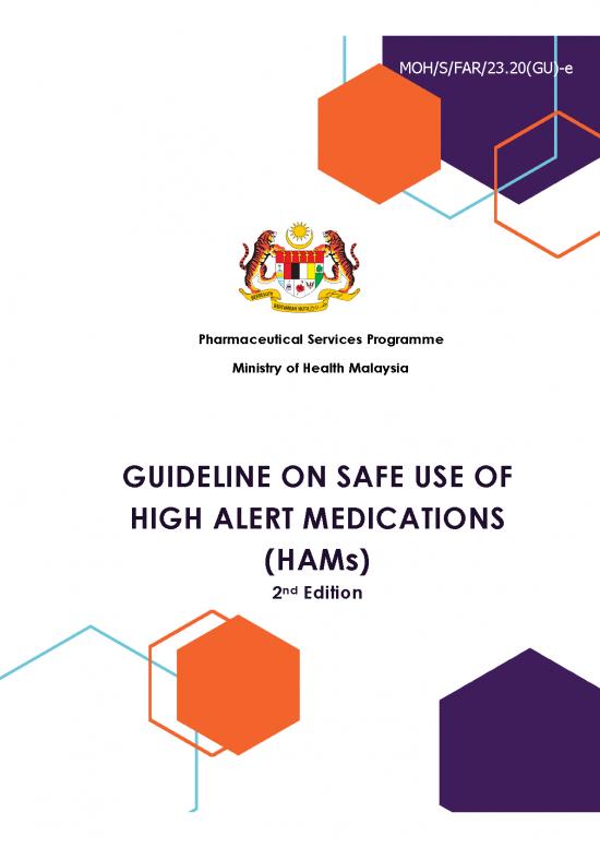 picture_Guideline Safe Use High Alert Medications Hams 2nd Edition 2