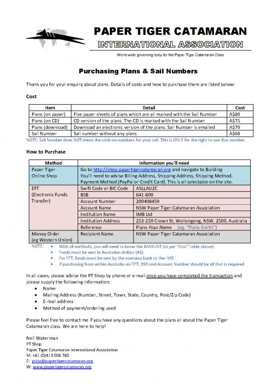 picture_Catamaran Plans Pdf 157428 | Paper Tiger Plans   How To Purchase