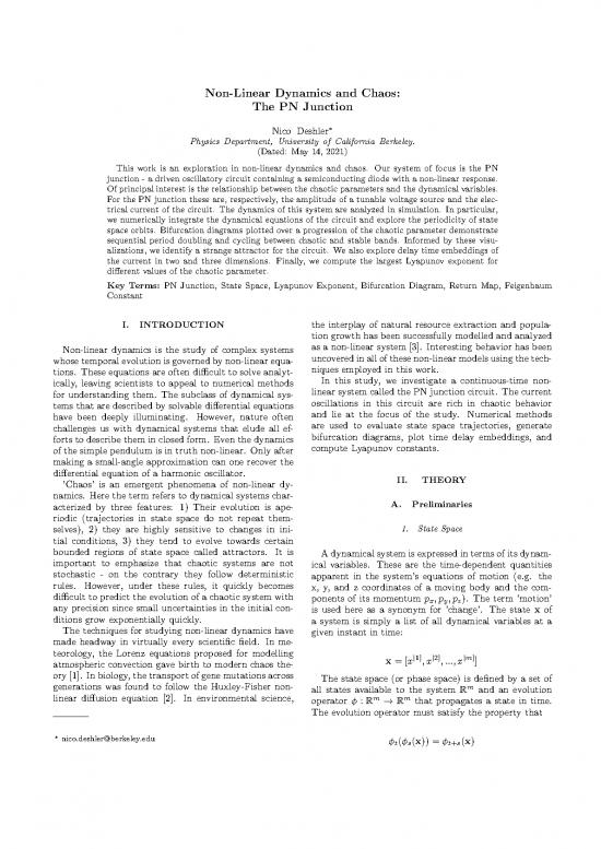 picture_Dynamics Pdf 157969 | Physics 111b Non Linear Dynamics And Chaos Write Up