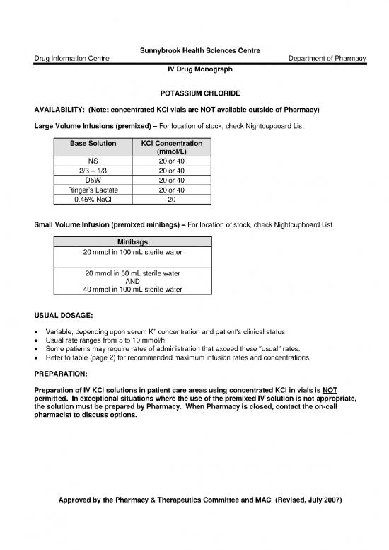 picture_Kcl Pharmacy Pdf 156165 | Potassium Chloride