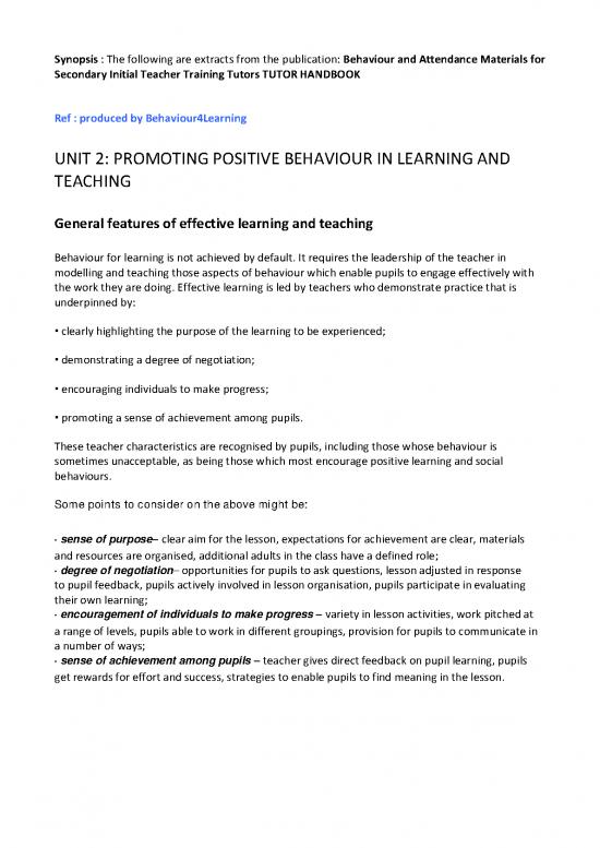 picture Positive Behaviour For Learning Pdf 155971 | Promoting Positive Behaviour Secondary