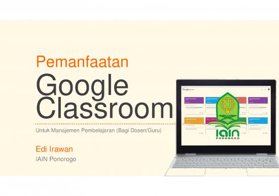 picture Classroom Pdf 156074 | Tutorial Penggunaan Google Classroom Dosen Compressed