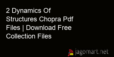 picture 2 Dynamics Of Structures Chopra Pdf Files | Download Free Collection Files