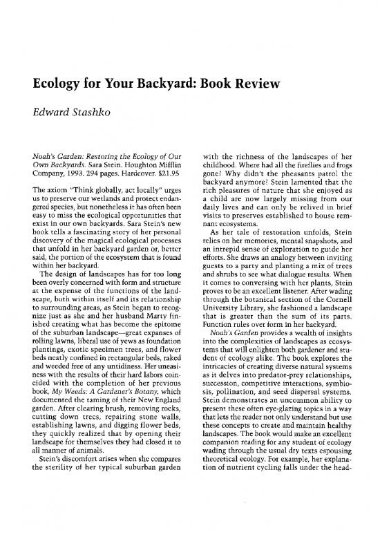 picture1_Ecology Pdf 159550 | 1993 53 2 Ecology For Your Backyard Book Review