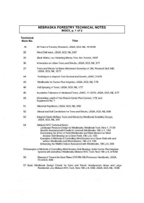 picture Forestry Notes Pdf 159015 | Archived Ne Forestry Technical Notes Index 080116