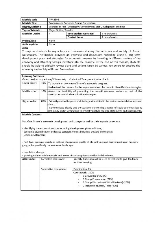 picture1_Society Pdf 159752 | Aw 2304 Economy And Society Of Brunei Darussalam