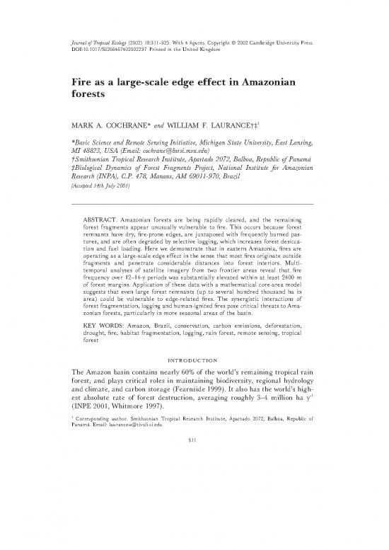 picture_Forest Pdf 159130 | Cochrane And Laurance 2002