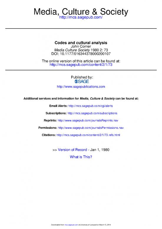 picture_Society Pdf 160267 | Codes And Cultural Analysis