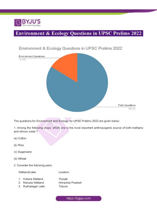 picture Ecology Pdf 160479 | Environment Ecology Questions In Upsc Prelims 2022
