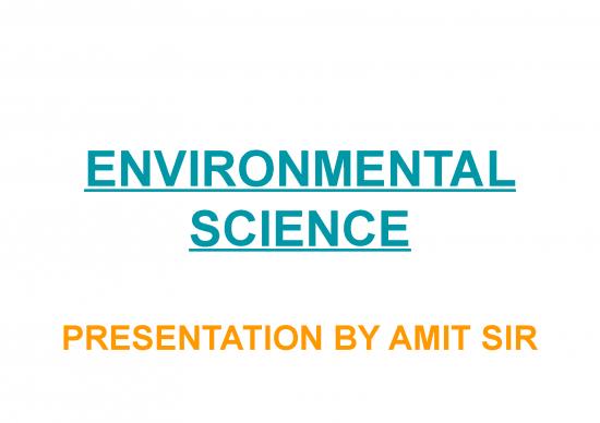 picture Ecology Pdf 160816 | Environmental Science Presentation By Amit Gaur Compressed