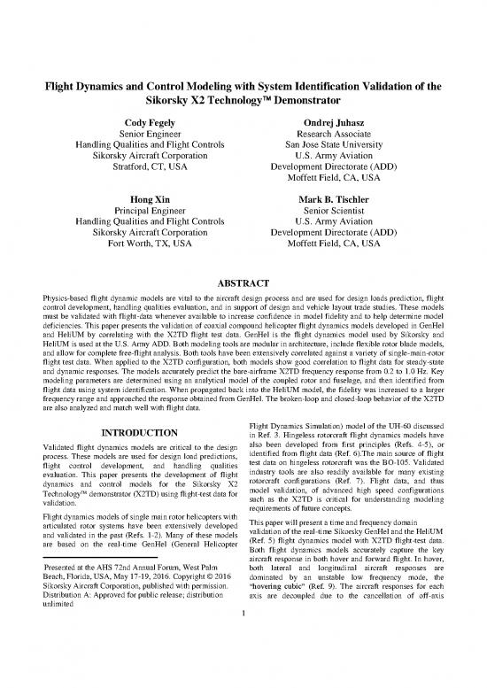 picture1_Confidence Pdf 158711 | Flight Dynamics And Control Modeling With System Id Validation Of The Sikorsky X2td Submitted
