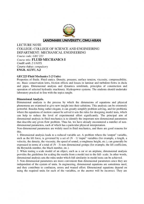 picture Engineering Mechanics Dynamics Solutions 158495 | Gec223   Fluid Mechanics I