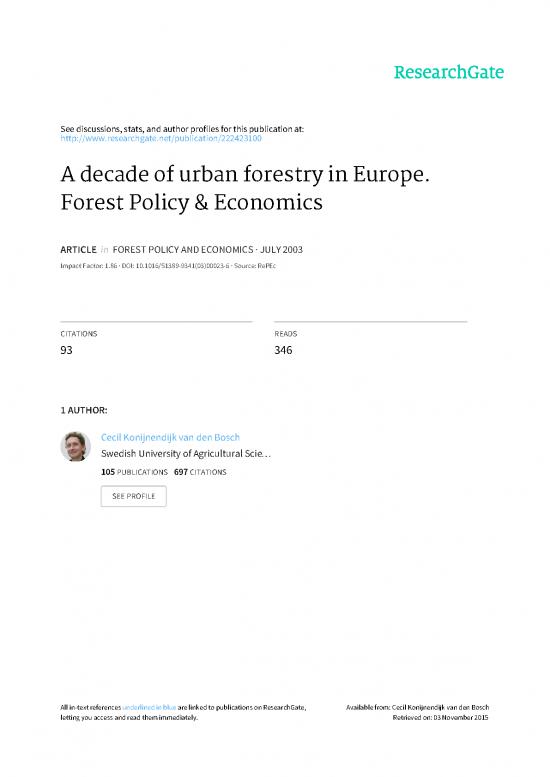picture Forest Pdf 159125 | Konijnendijk202003 A20decade20of20uf20in20europe
