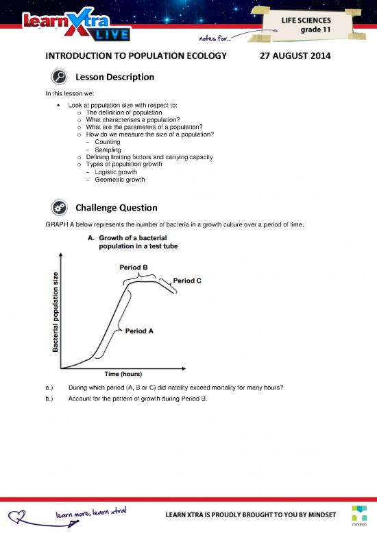 picture_Ecology Pdf 160698 | Lxl Gr11lifesciences 26 Introduction To Population Ecology 27aug2014