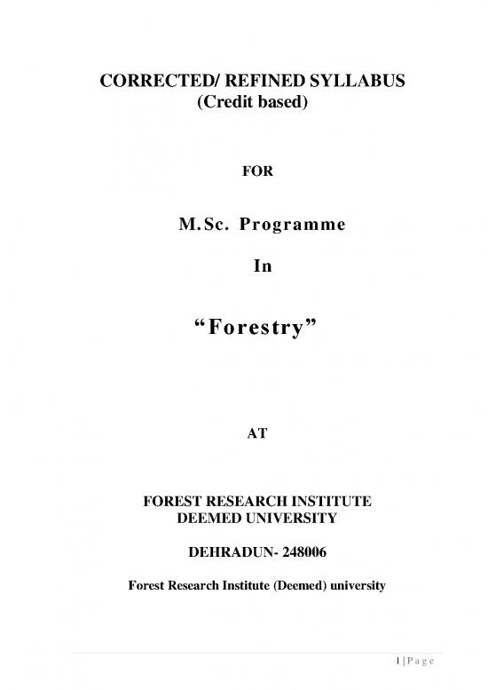 picture Forest Resources Pdf 158895 | M Sc  Forestry Syllabus (new Revised) (2)