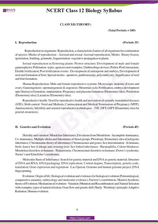 picture_Ncert Class 12 Biology Syllabus