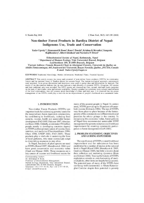 picture_Forest Pdf 158914 | Non Timber Forest Products In Bardiya District Of Nepal