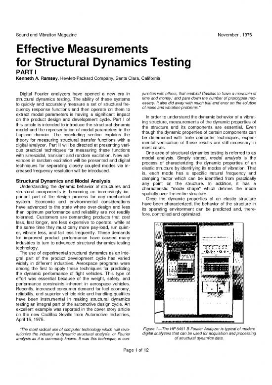 picture Structural Dynamics Pdf 158474 | Paper12a Effectivemeasurementsforstructualdynamicstestingpart1