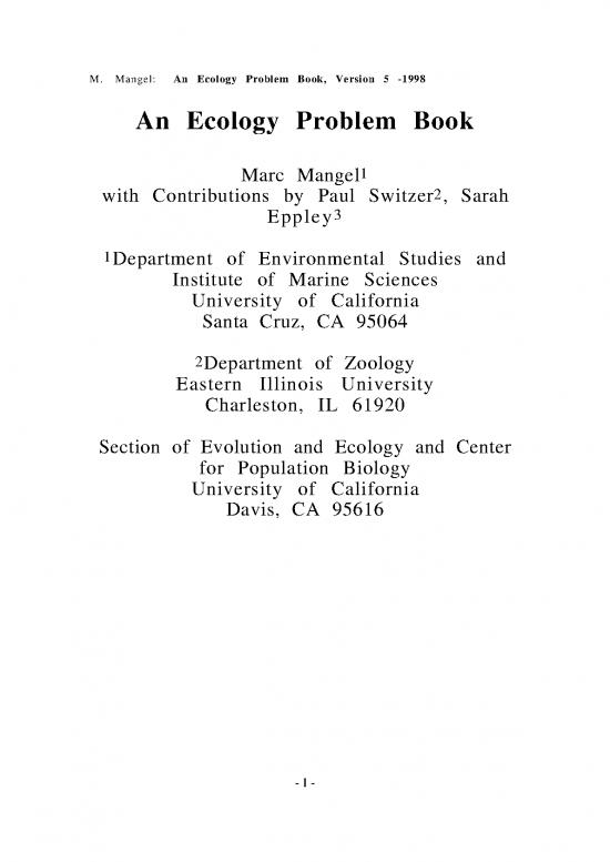picture Ecology Pdf 160810 | Probbook