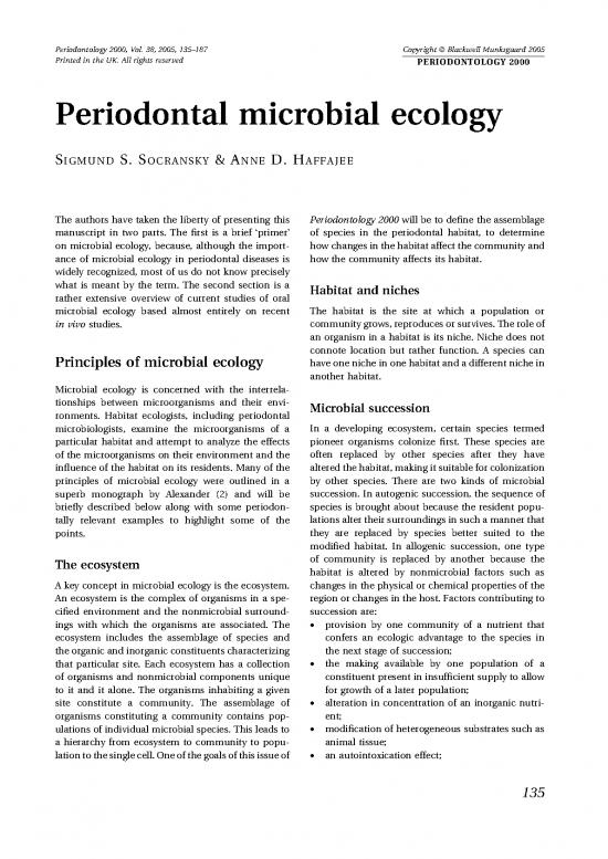 picture Ecology Pdf 160696 | Ref 2 Socransky 2005 P2000