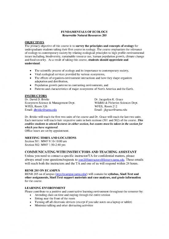picture Ecology Pdf 159525 | Renr205 Syllabus