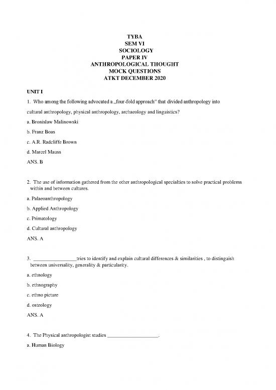 picture_Sample Mcq Tyba Paper Iv Sem Vi Sociology