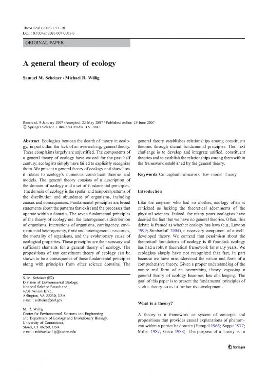 picture_Ecology Pdf 160652 | Sj 149 Scheiner Willig 2008