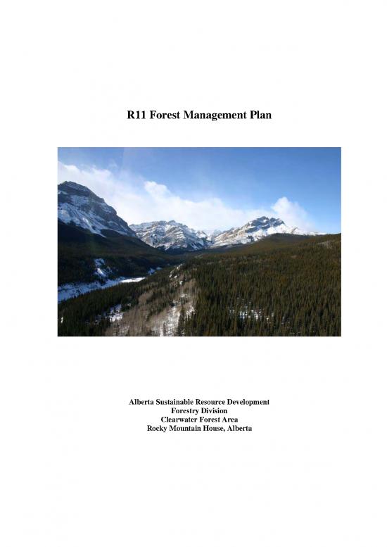 picture Forestry Management Plan Example 159091 | Srd R11 Forest Management Plan Part 1