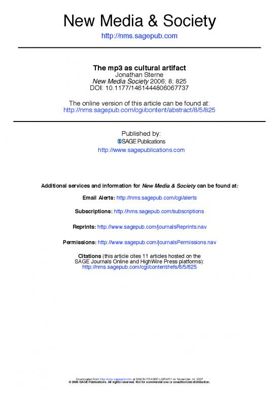 picture_Society Pdf 160363 | Sterne Mp3 Cultural Artifact
