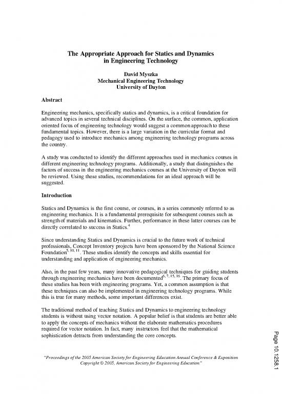 picture_The Appropriate Approach To Statics And Dynamics In Engineering Technology