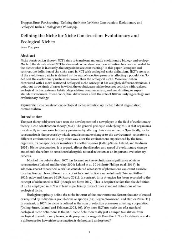 picture_Ecology Pdf 160815 | Trappes Defining The Niche For Niche Construction Preprint